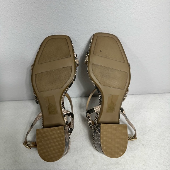 LC Lauren Conrad Shoes Size 7.5 Women's Sandals Snakeskin Heels Strappy … - Picture 8 of 10